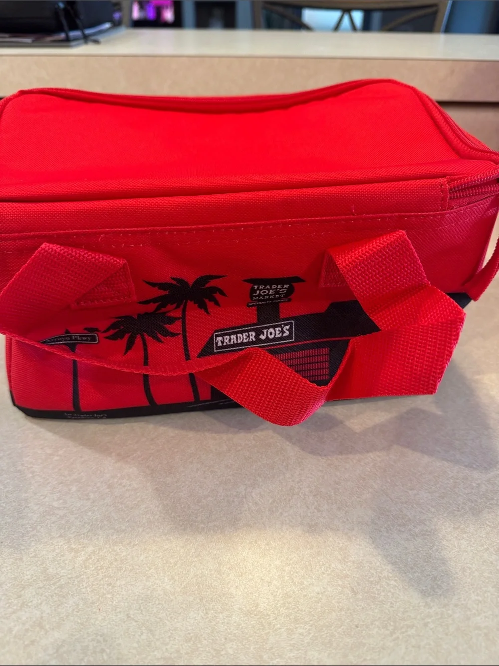 Trader Joe's Red Mini Insulated Lunch Bag